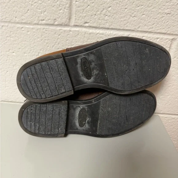 Classic Brown Rockport Derby Leather Men's Shoes - Picture 6 of 11